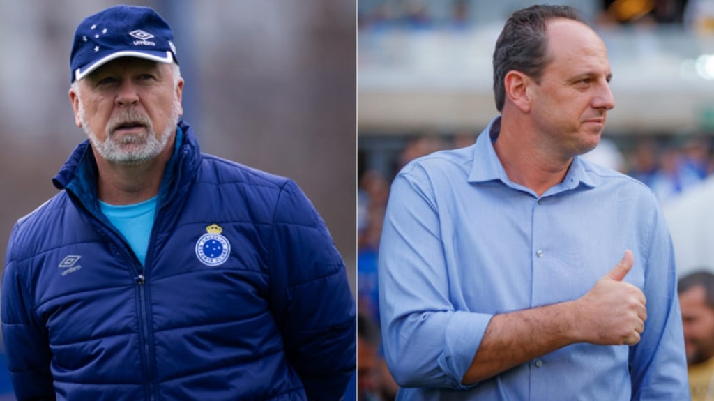 Montagem Técnicos - Mano Menezes e Rogério Ceni