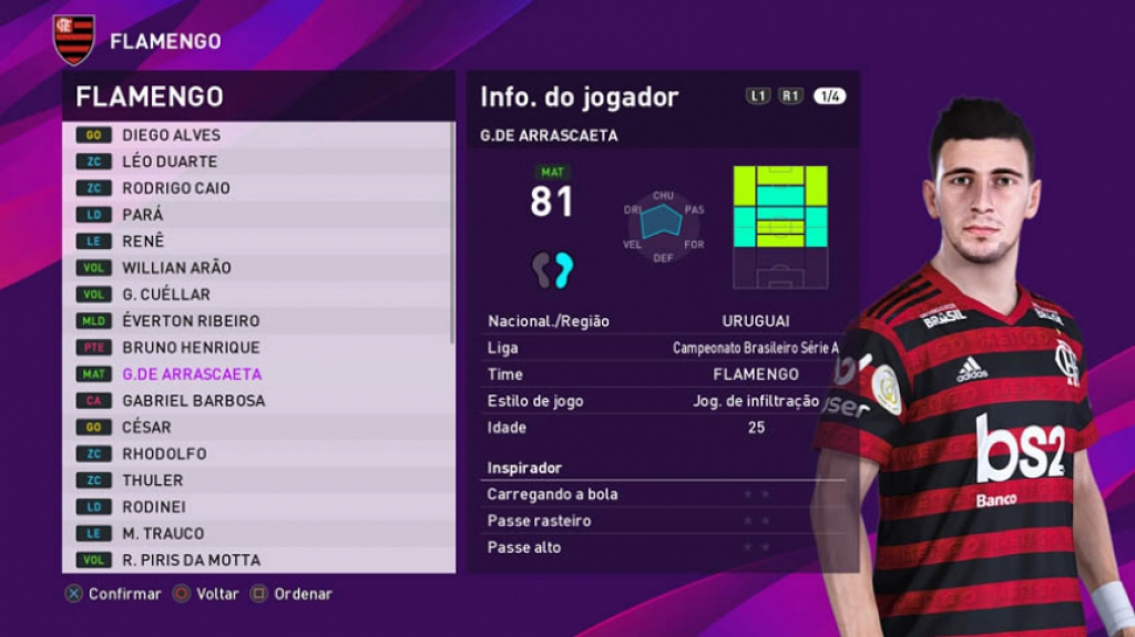 PES 2020 Arrascaeta Flamengo