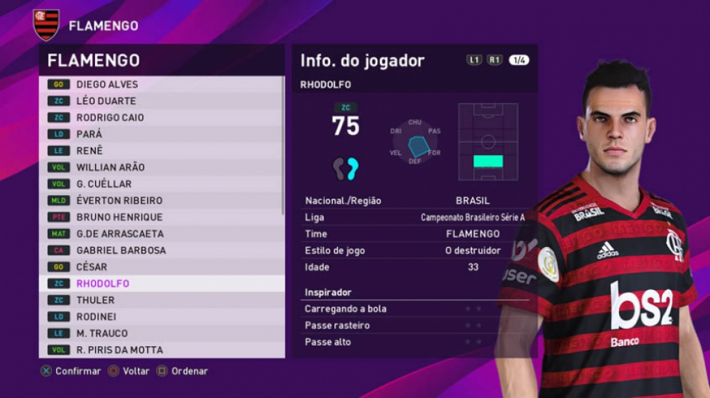 PES 2020 Rhodolfo Flamengo