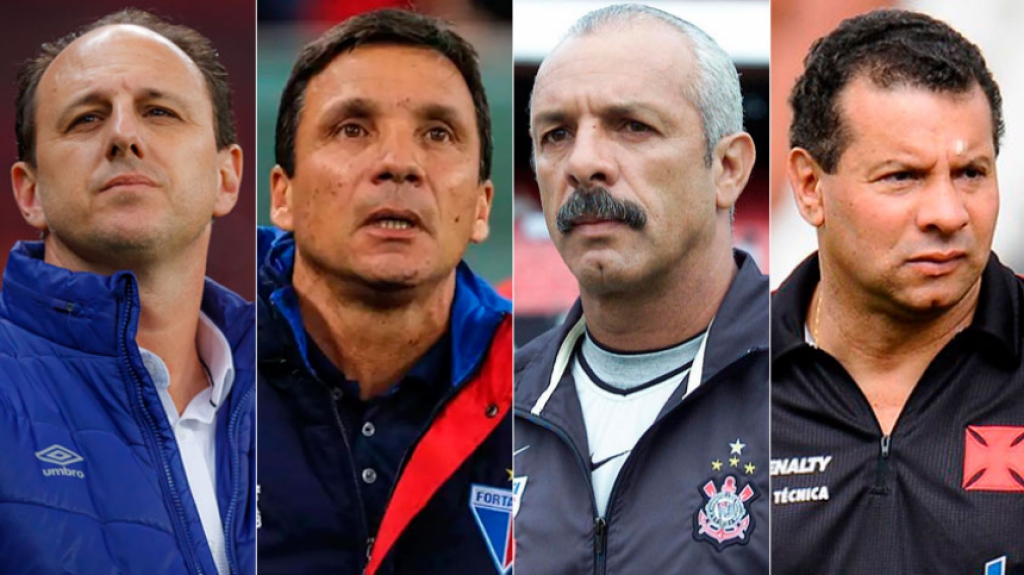Montagem - Rogério Ceni, Zé Ricardo, Junior e Celso Roth