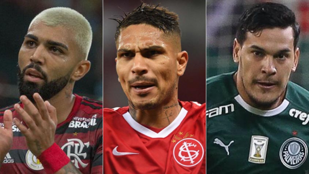 Montagem - Gabigol, Guerrero e Gustavo G&oacute;mez