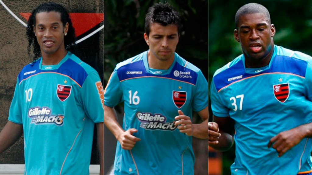 Montagem - Ronaldinho, Fierro e Gustavo Geladeira