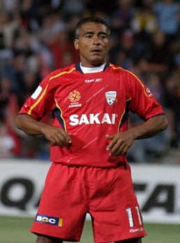 Romário também se aventurou no Adelaide United, da Áustrália, em 2006. Foram quatro jogos e apenas um gol