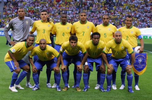 Adriano foi titular da Seleção Brasileira que disputou a Copa do mundo de 2006, na Alemanha