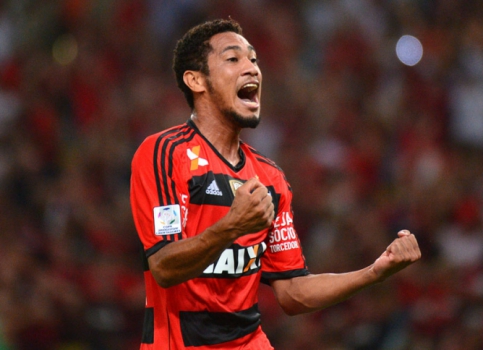 Hernane - Flamengo x Emelec (Foto: Christophe Simon/ AFP))