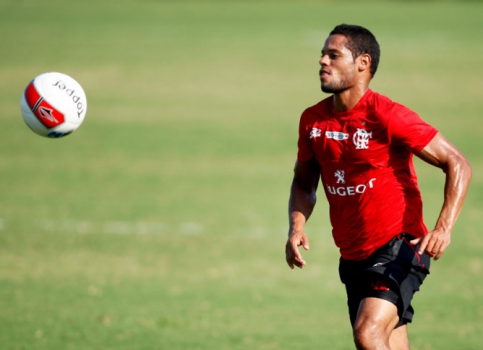 João Paulo - Treino do Flamengo (Foto: André Portugal)