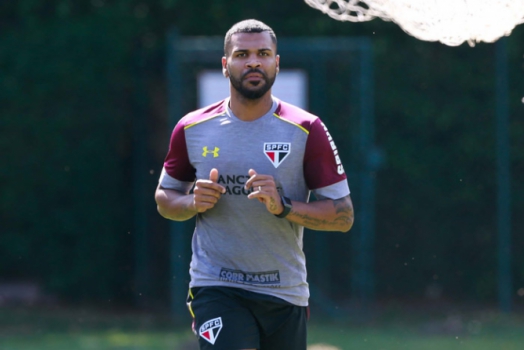 Treino São PAULO - Breno durante treino do Sao Paulo no CT da Barra Funda