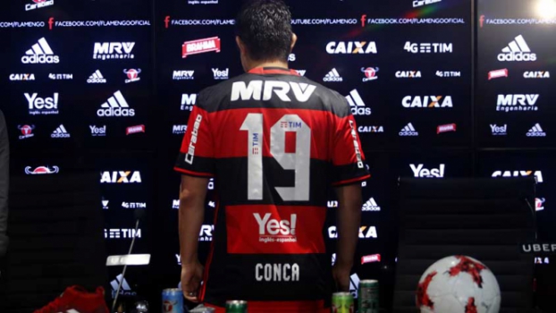 Apresentação de Dario Conca no Flamengo