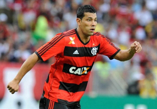 André Santos com a camisa do Flamengo