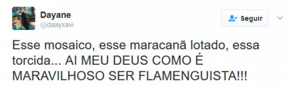 Rubro-negros e rivais comentaram sobre o mosaico