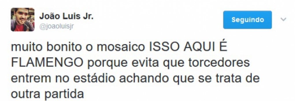 Rubro-negros e rivais comentaram sobre o mosaico