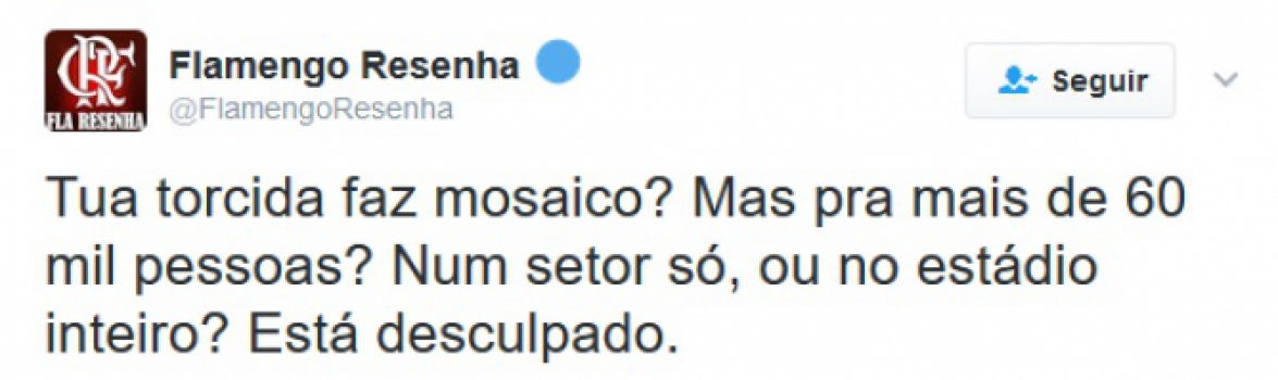 Rubro-negros e rivais comentaram sobre o mosaico