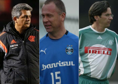 Montagem - Ney Franco, Mano Menezes e Caio Júnior