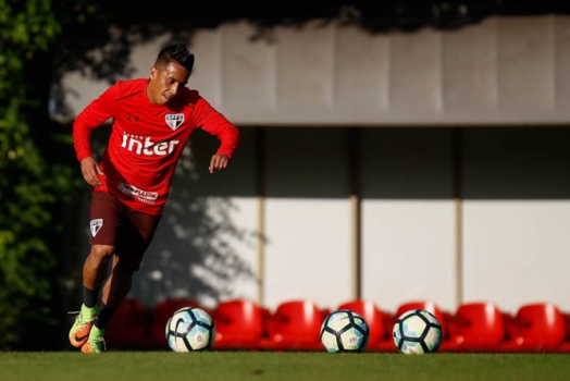 Treino São Paulo - Cueva