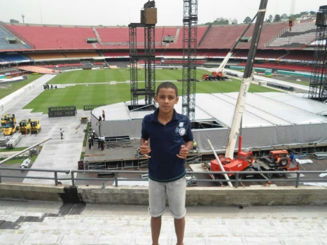 Aos 12 anos, garoto visitava o Morumbi com a família