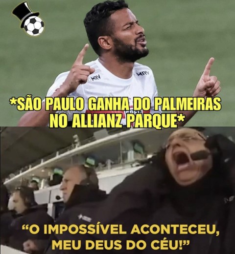 São Paulo vence o Palmeiras e internet vai à loucura; veja memes