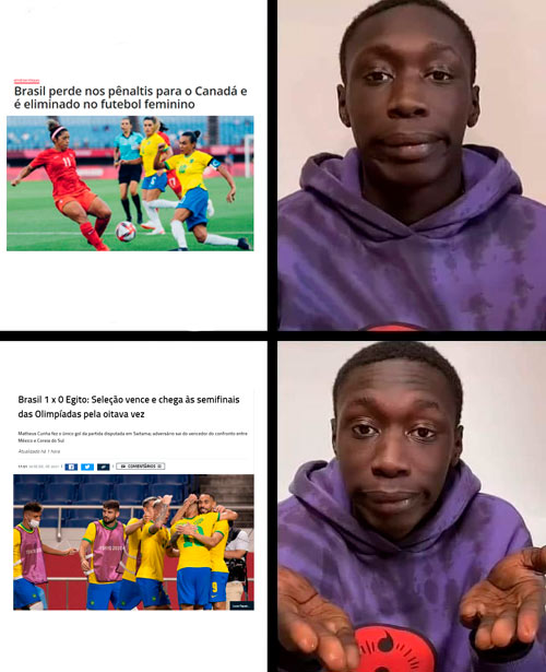 Veja os melhores memes da vitória do Brasil sobre o Egito nos Jogos  Olímpicos – LANCE!