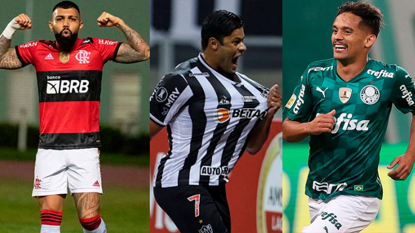 Palmeiras empata a jogar com menos um, Flamengo e Atlético Mineiro