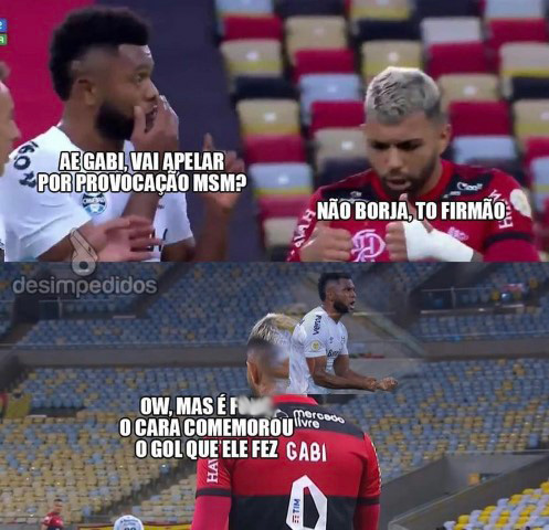 Borja e Gabigol protagonizam memes da vitória do Grêmio sobre o Flamengo;  veja – LANCE!