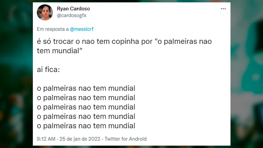 Música de Caymmi vira provocação contra Palmeiras por Mundial - 13