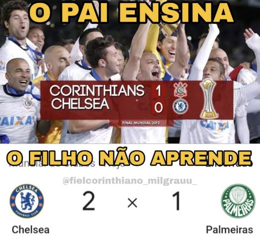 A Grande Familia! Corinthians - Palmeiras não tem mundial em 20 idiomas:  Palmeiras has no world, Palmeiras tiene ningún mundo, Palmeiras a pas de  monde, Παλμέιρας δεν έχει κόσμο, Palmeiras heeft geen