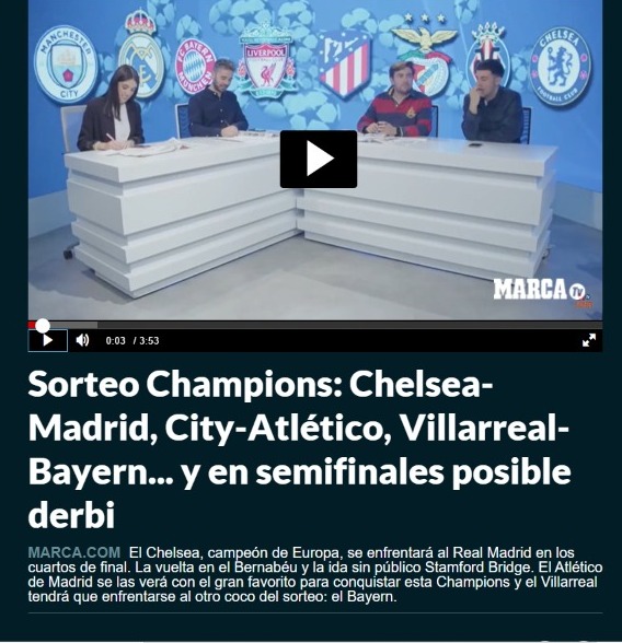 Confira a repercussão do sorteio das quartas de final da Champions League  na imprensa internacional – LANCE!