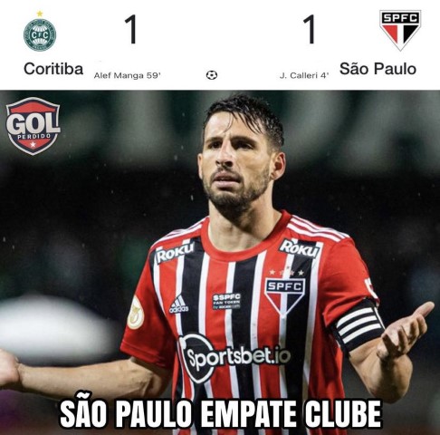 São Paulo Empate Clube? Torcedores fazem memes após novo empate do