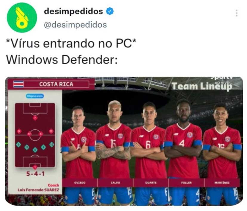 Goleada de 7x0 da Espanha contra a Costa Rica rende enxurrada de memes