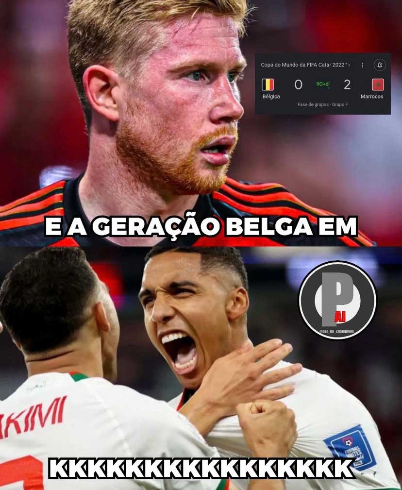 Memes da derrota da Bélgica para Marrocos pela Copa do Mundo - Superesportes