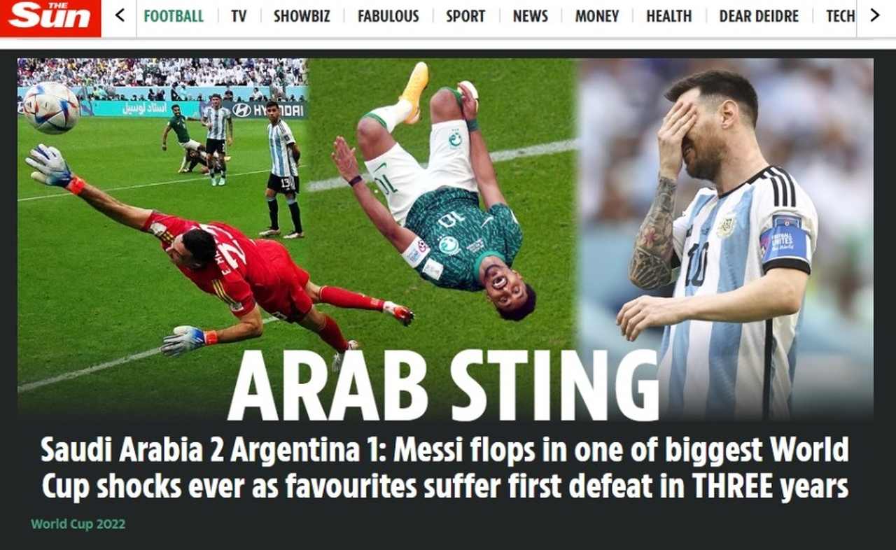 A vitória saudita sobre a Argentina simboliza um jogo global, sem lugar  para a ingenuidade, blog do mansur