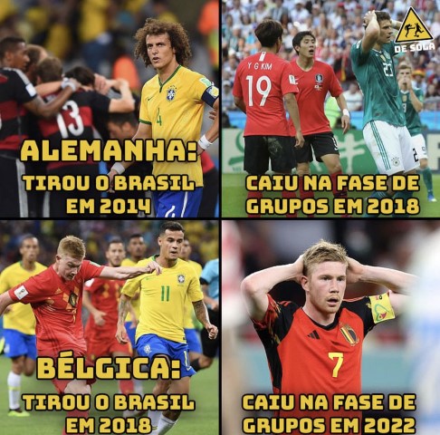 Cancela a Copa: só nos resta ver os memes do jogo Brasil X Bélgica…