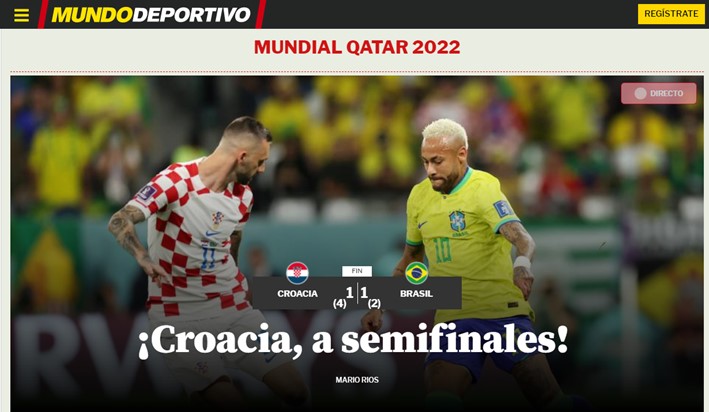 Croácia baila, Brasil chora: como imprensa pelo mundo repercutiu eliminação  - Superesportes