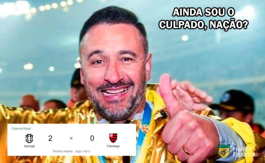 Derrota do Flamengo para o Maringá rende memes e repercute até no exterior