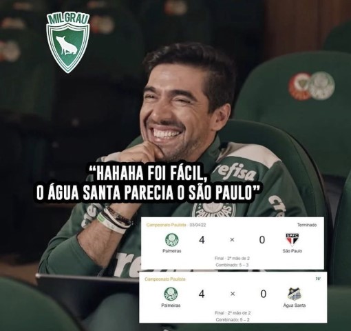 Título do Palmeiras sobre o Água Santa rende memes: “Parecia o São Paulo” –  LANCE!