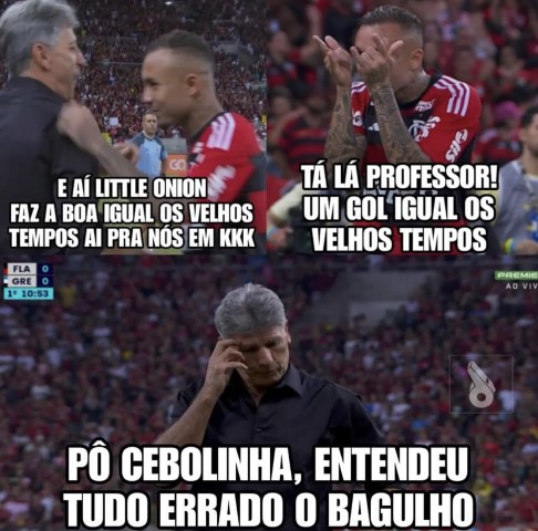 Os memes da goleada do Flamengo no Grêmio - Diário do Rio de Janeiro