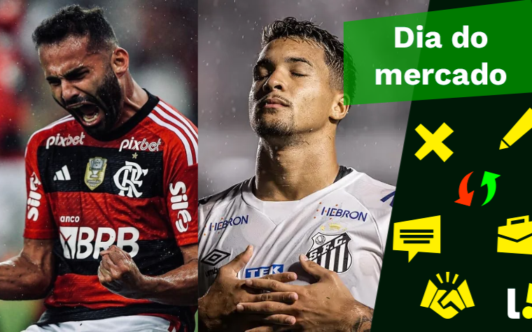 LANCE! Rápido: Gigantes do futebol europeu entram em campo, Santos