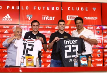 SAO PAULO FC : APRESENTACAO - PABLO E TIAGO VOLPI