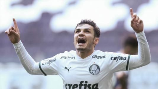 Comemoração Raphael Veiga - Grêmio x Palmeiras