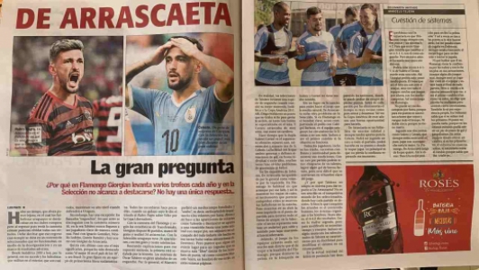 Em Grande Fase No Flamengo Arrascaeta E Destaque Na Imprensa Uruguaia Por Que Nao Brilha Na Selecao Lance