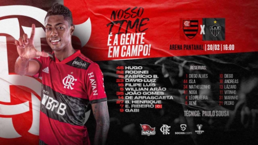 Flamengo - escalação Supercopa