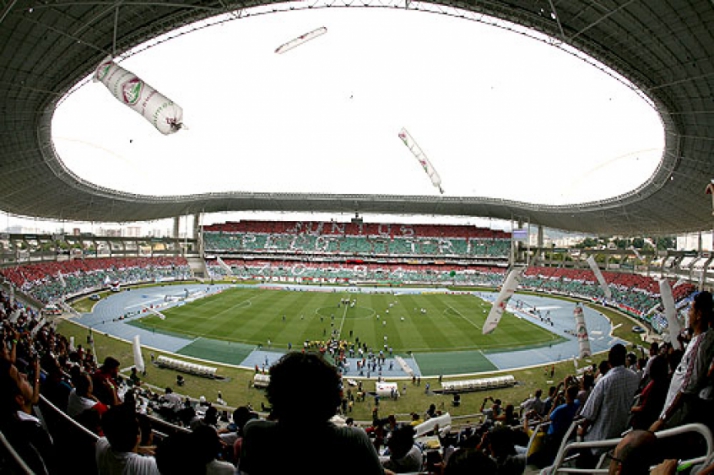 Mosaico do Fluminense no Engenhão (Foto: Ricardo Ramos)