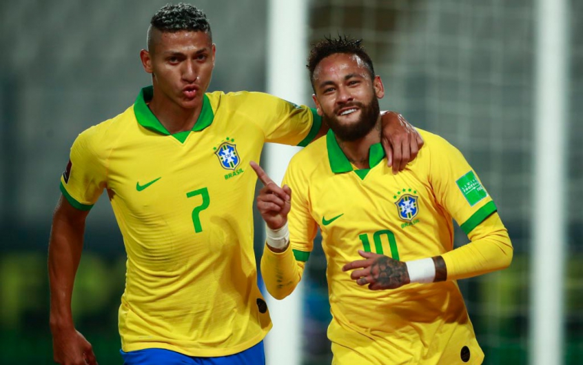 Com Neymar Em Noite Historica Brasil Vence Peru De Virada Em Lima Lance