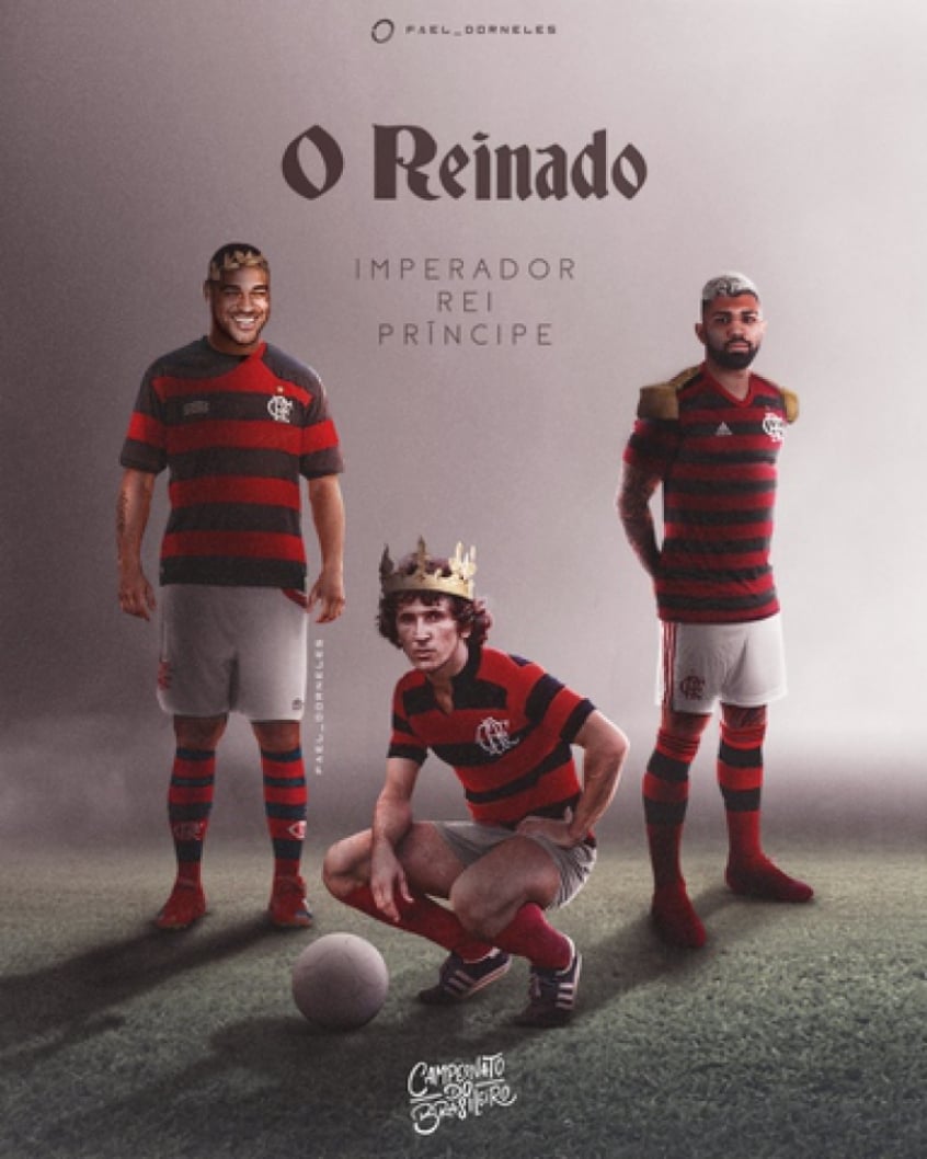 'Imperador, Rei E Príncipe': Ídolo Do Flamengo, Adriano Republica ...