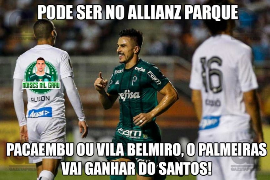 Os Melhores Memes Da Vitoria Do Palmeiras Sobre O Santos Lance