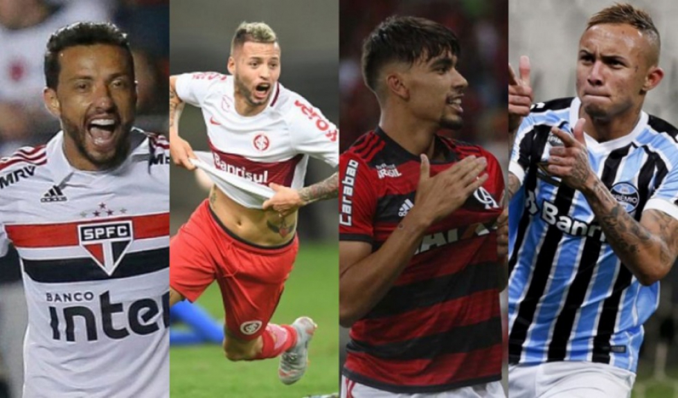 Montagem - SÃ£o Paulo, Inter, Flamengo e GrÃªmio