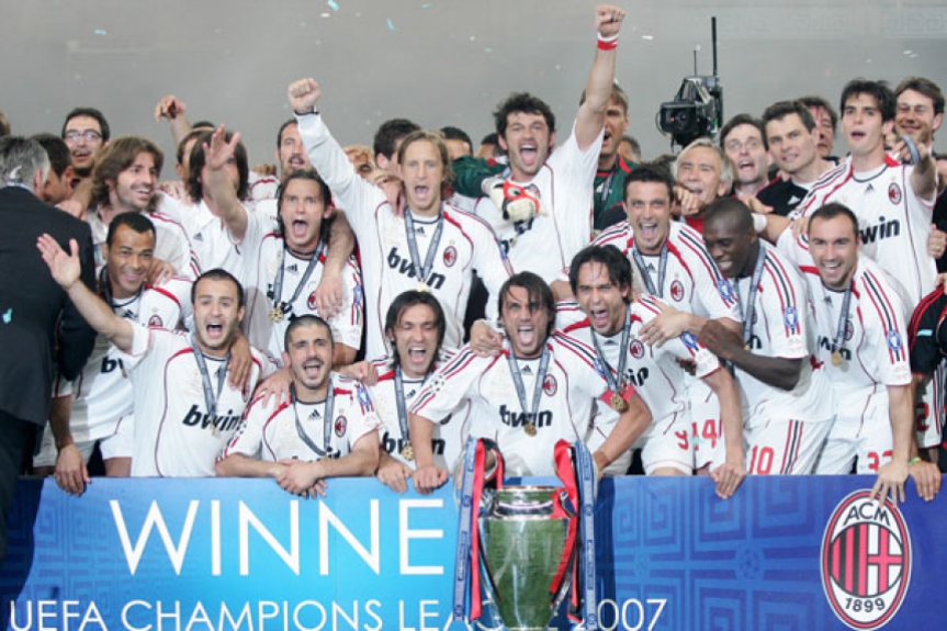 time do milan campeao da champions 2007