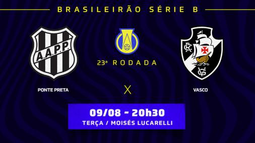 Qual o resultado do jogo Vasco da Gama e Ponte Preta?