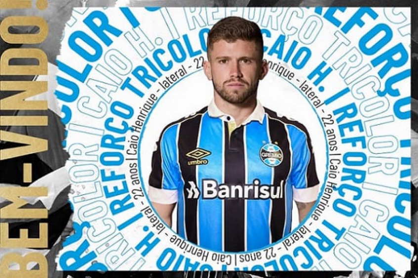 O lateral-esquerdo Caio Henrique é, agora em caráter oficial, jogador do Grêmio. Nome tido como certo já em relação as negociações com o clube de Porto Alegre, Caio só foi oficializado como reforço Tricolor nessa terça-feira (21) por questões meramente burocráticas.