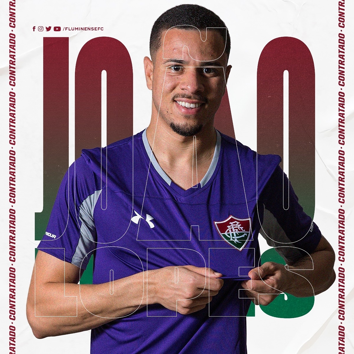 João Lopes é o novo reforço do Fluminense para a temporada 2020. O atleta completa o time de goleiros que conta com Marcelo Pitaluga, Marcos Felipe e Muriel. O contrato definitivo tem duração de dois anos.