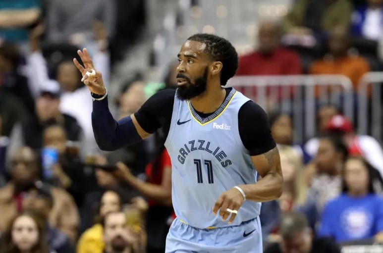 Memphis Grizzlies - Mike Conley, 11.733 pontos